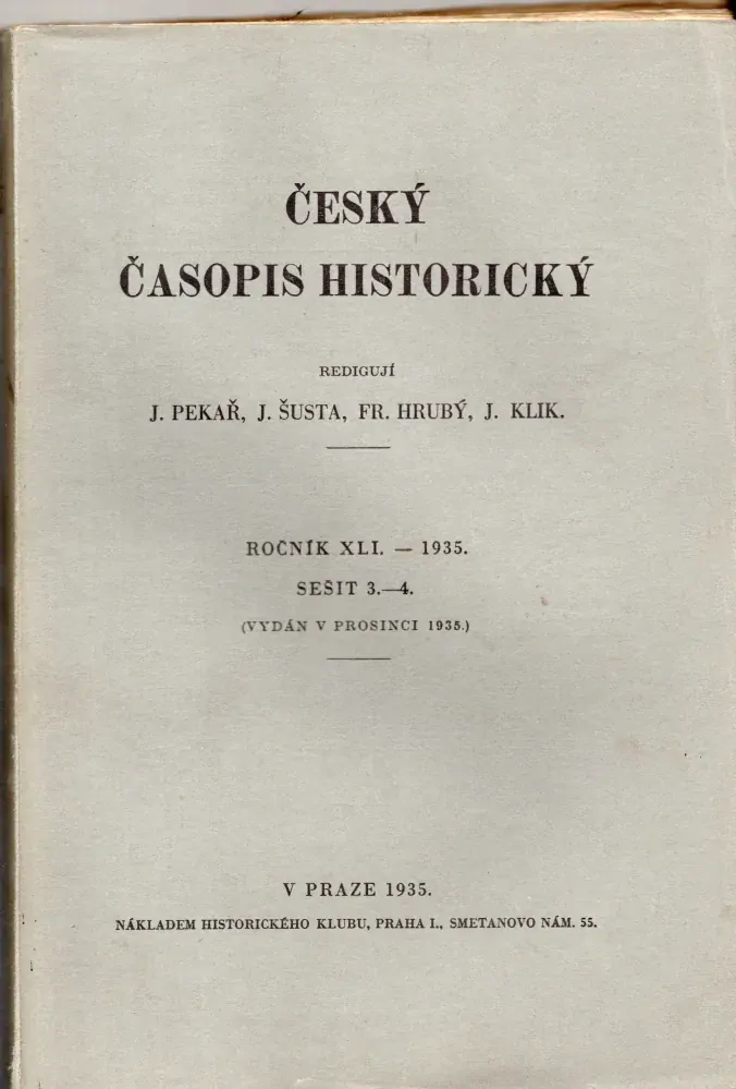 Český časopis historický 1935 r. 41 - komplet