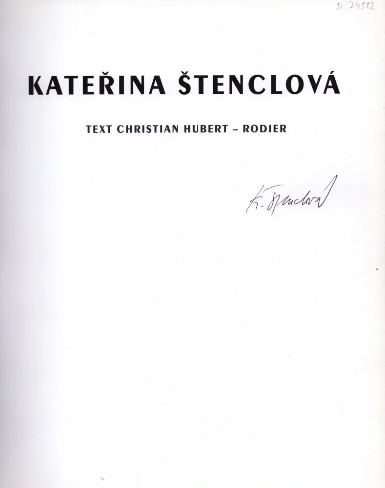Kateřina Štenclová (podpis)