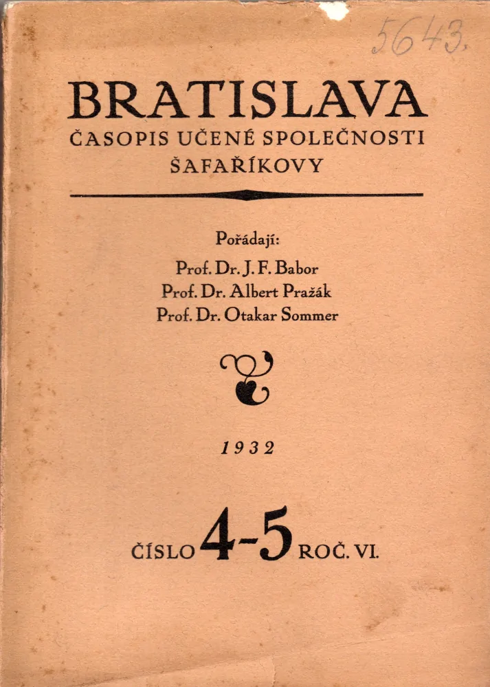 Bratislava 1932 r. 6 - komplet