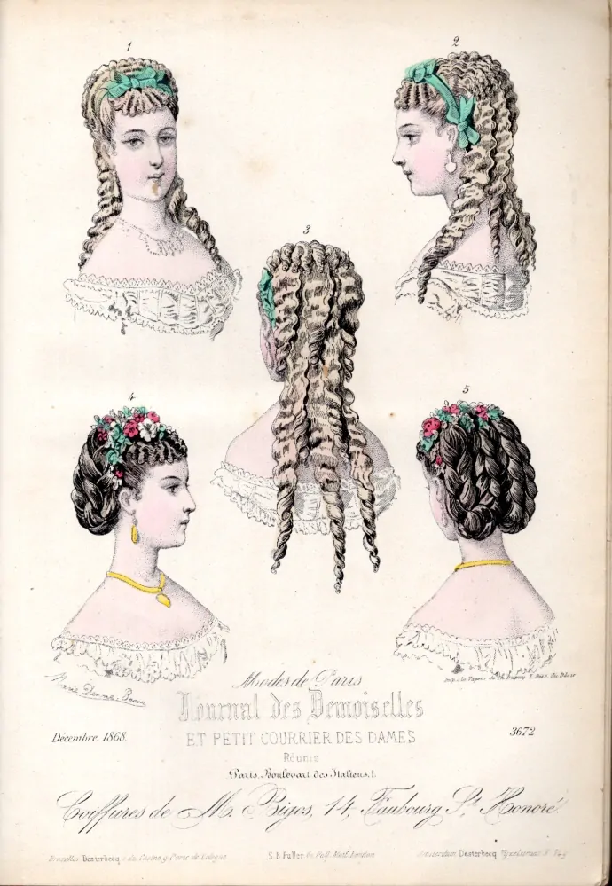 Journal des demoiselles 1868 r. 36 - komplet