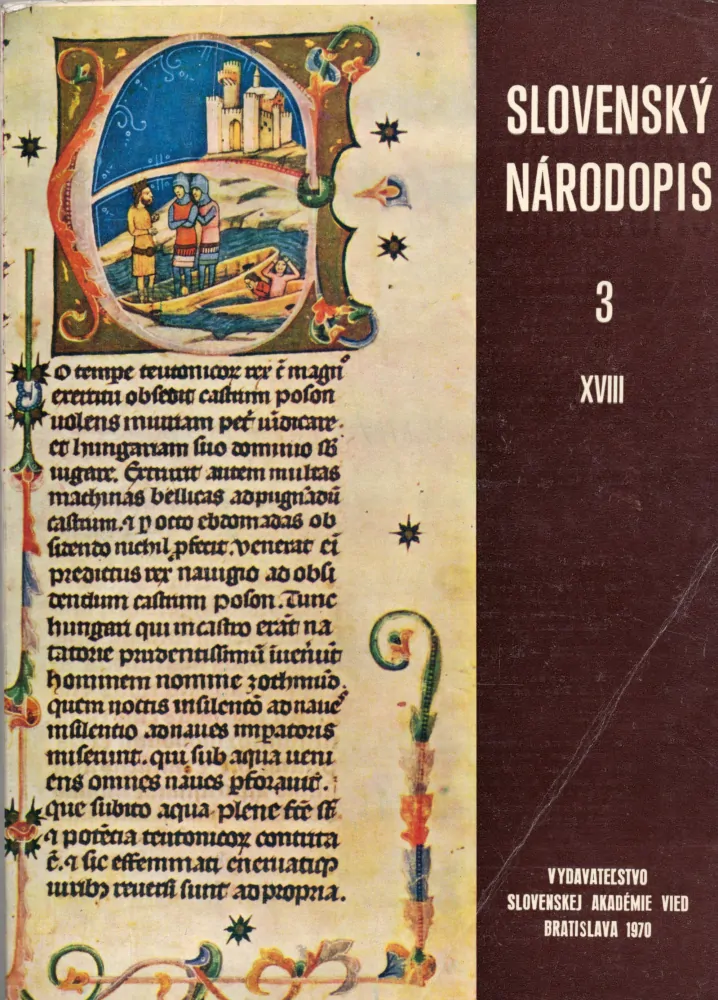 Slovenský národopis 1970 r. 18 - komplet