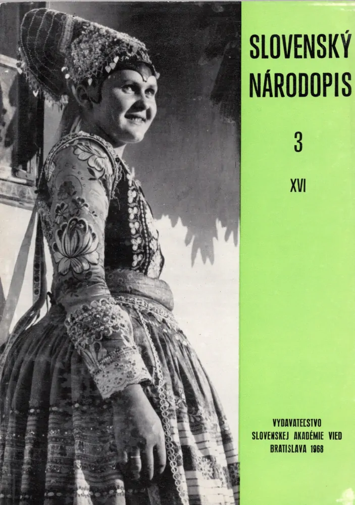 Slovenský národopis 1968 r. 16 - komplet