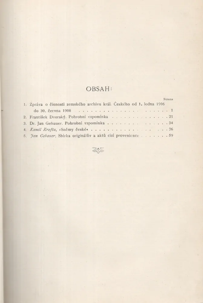 Zprávy Zemského archivu Království českého