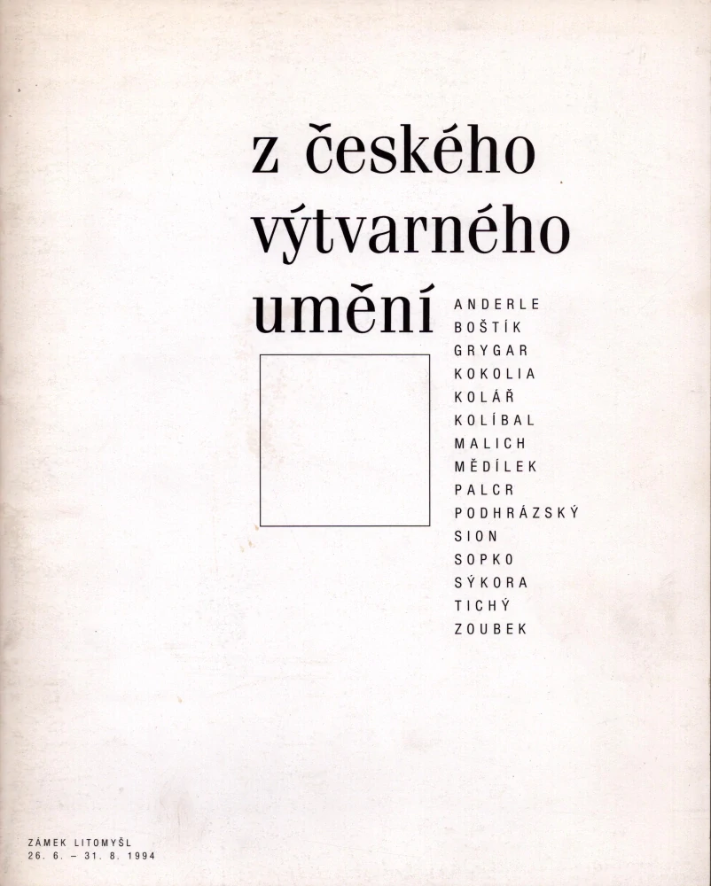 Z českého výtvarného umění (podpis)