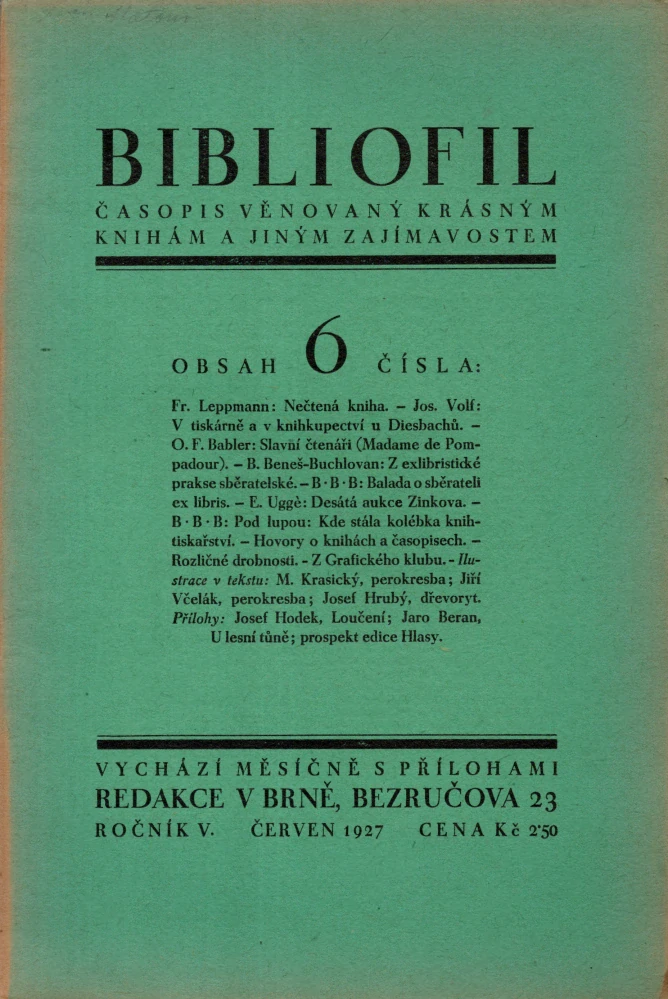 Bibliofil 1927 r. 5. - komplet