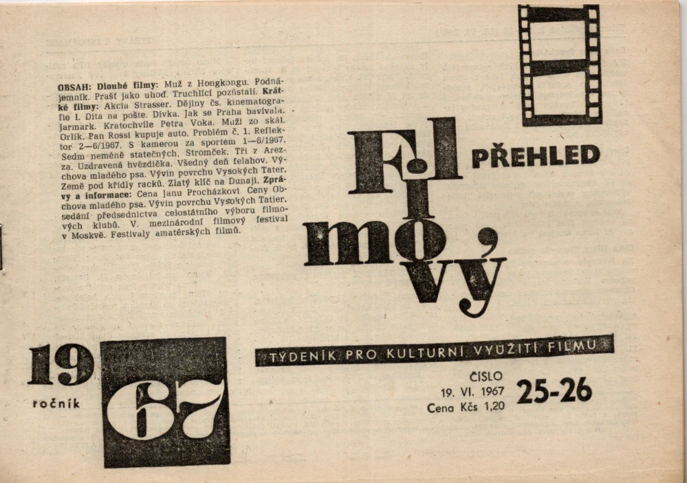 Filmový přehled r. 1967 - komplet