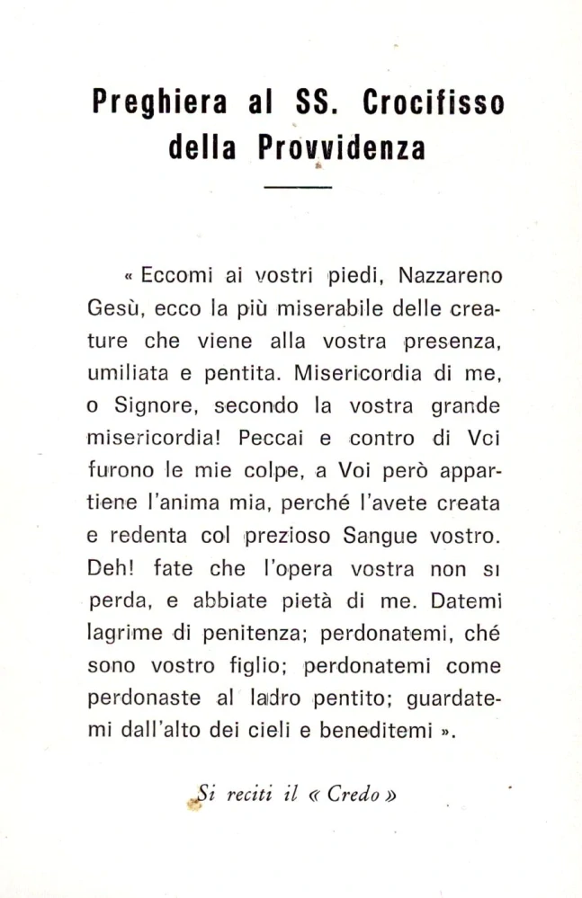 Crocifisso della provvidenza