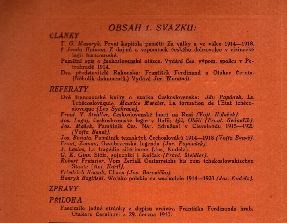 Naše revoluce, Čtvrtletní historický sborník