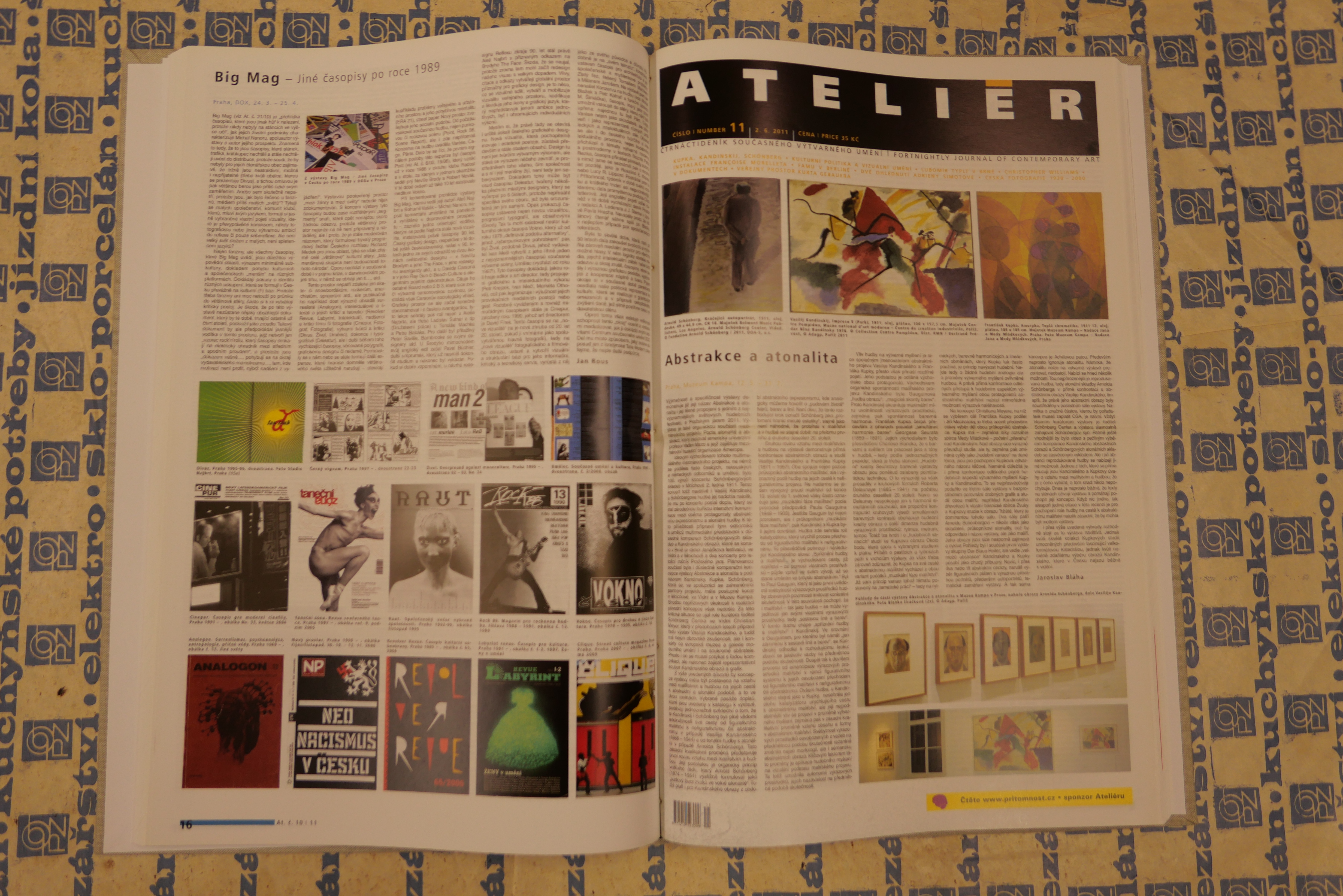 Ateliér, čtrnáctideník současného výtvarného umění 2011 - komplet