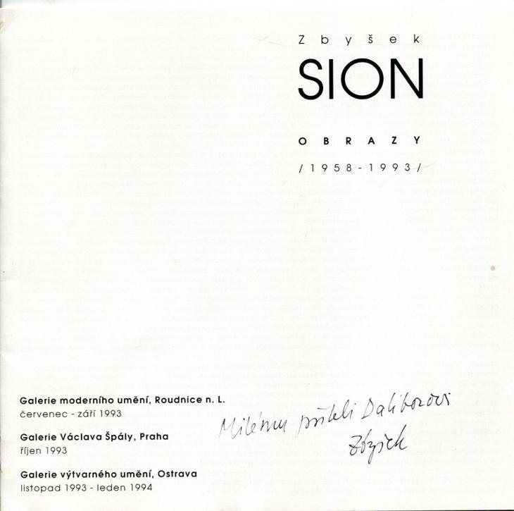 Zbyšek Sion: Obrazy 1958-1993 (PODPIS)