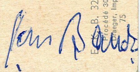 Jan Bauch, Jaroslav Šebesta (podpis)