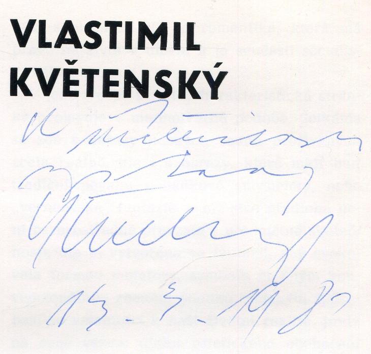 Vlastimil Květenský (podpis)