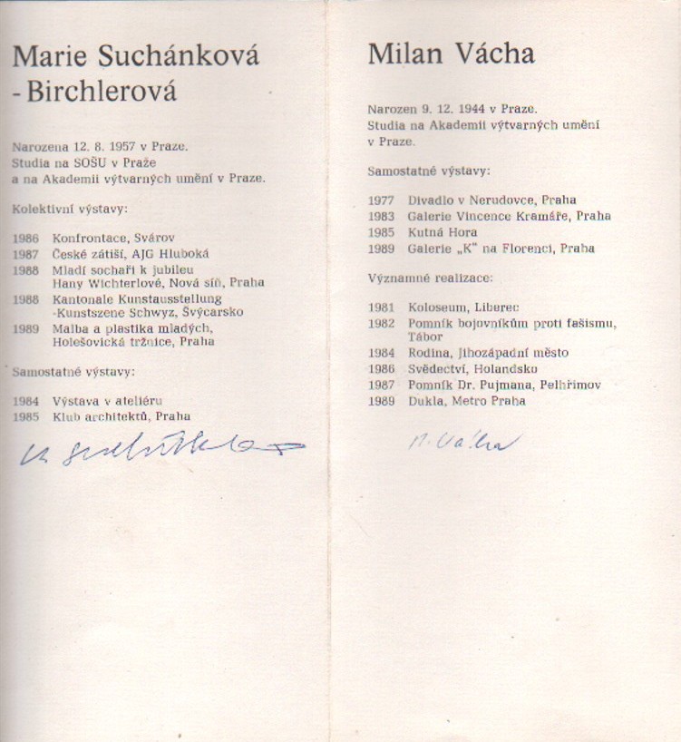Hořické sochařské symposium 1989 (podpisy)