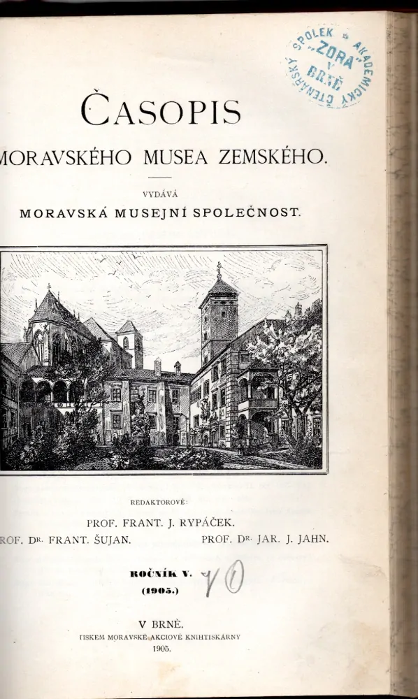 Časopis moravského muzea zemského 1903-1905 - komplet