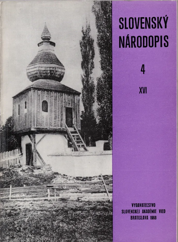 Slovenský národopis 1968 r. 16 - komplet