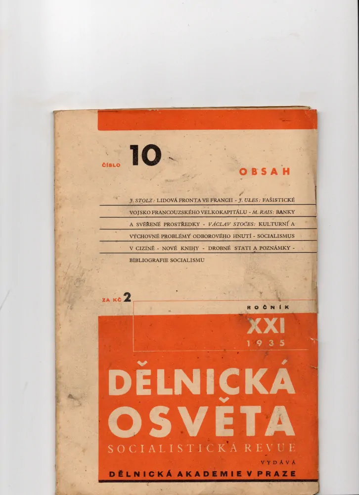 Dělnická osvěta 1936, r. 21 - komplet