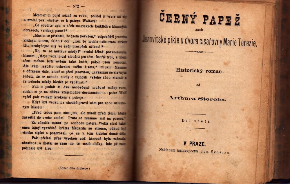 Storch, Arthur - Černý papež, aneb Jezovitské pikle u dvora císařovny Marie Terezie