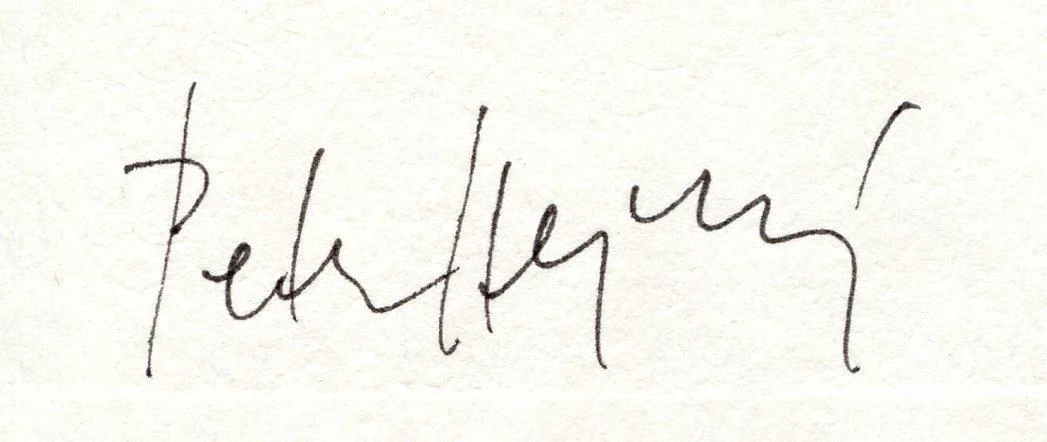 J. Pazdera, J. Kekula, J. Pěruška, P. Hejný + orig. grafika P. Hejný (podpis)