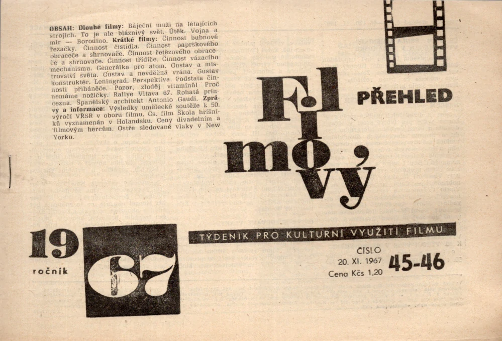 Filmový přehled r. 1967 - komplet