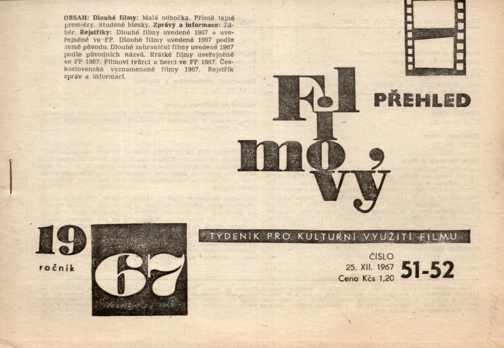 Filmový přehled r. 1967 - komplet