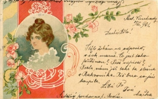 Přání - Žena s drdolem