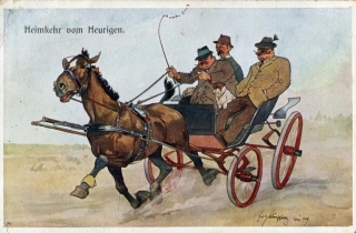 Heimkehr vom Heurigen