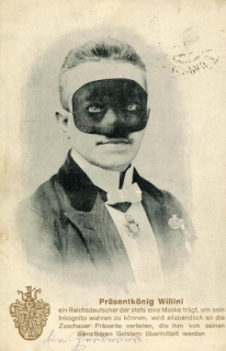 Maska - Präsentkönig Willini - polní pošta / Feldpost