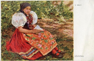 Malý, V. - Děvčička - kroj