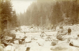 Pohlednice - řeka, krajina, most