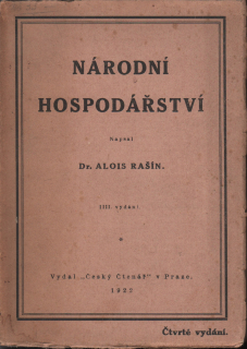 Rašín, Alois - Národní hospodářství