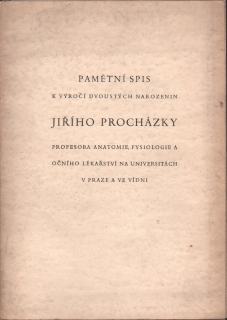 Pamětní spis k výročí dvoustých narozenin Jiřího Procházky