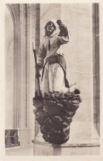 Socha horníka z Kostela Sv. Barbory