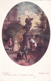 Mánes, Josef - Uvítání hosta na zámku