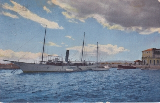 (Parník v přístavu)