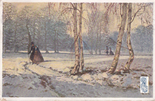 Písecký, Josef - (Procházka zimní krajinou)