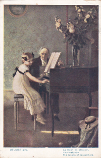 Muenier, Jules-Alexis - La Leçon de Clavecin / Lekce cembala