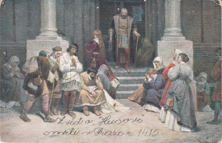 Česká historie v obrazích: Zvěst o Husově smrti v Praze r. 1415