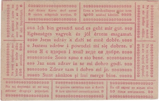 Feldpostkarte - "Jsem zdráv a daří se mi dobře"