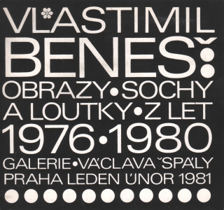 Vlastimil Beneš: Obrazy, sochy a loutky z let 1976-1980 (podpis)