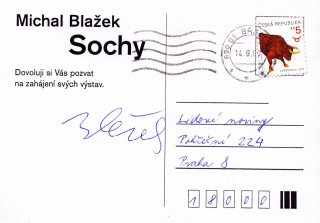 Michal Blažek: Sochy (podpis)