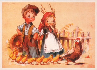 Alois Salač: (Velikonoce, kuřata)