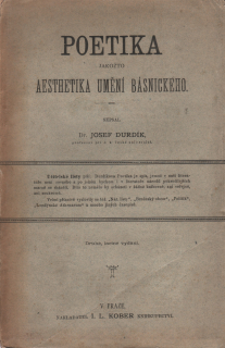 Durdík, Josef - Aesthetika umění básnického