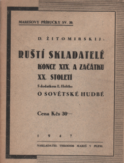 Žitomirskij, D. - Ruští skladatelé konce 19. a začátku 20. století 