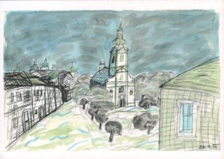 Boris Tesař: Kostelec nad Černými lesy (Náměstí Smiřických)