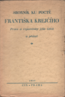 Sborník ku poctě Františka Krejčího