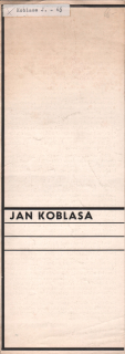 Jan Koblasa: Apokalypsa (s razítkem)