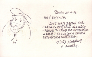 Oberthor, Karel - (Milý Václave...)