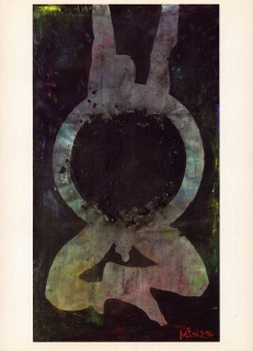 Miroslav Šnajdr ml., Bez názvu, kombinovaná technika na plátně, 190 x 130 cm, 1994