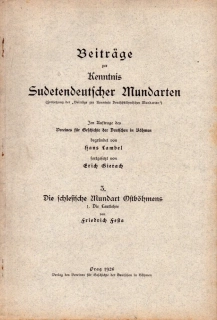 Beiträge zur Kenntnis Sudetendeucher Mundarten 3