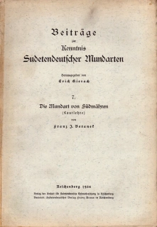 Beiträge zur Kenntnis Sudetendeucher Mundarten 7